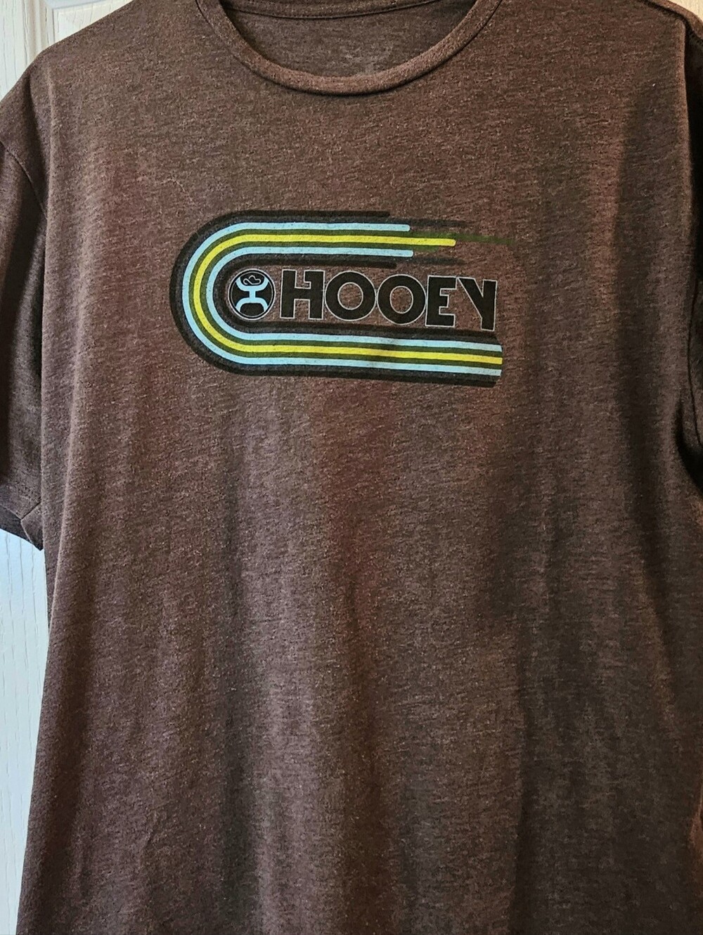 Hooey Men's Vintage Stripe Tee in Rust